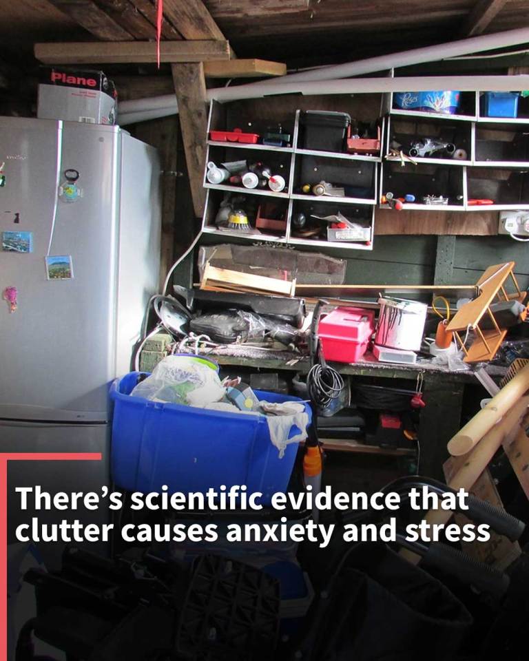 There's scientific evidence that clutter causes anxiety and stress
