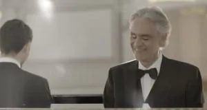 Andrea Bocelli & Son Sing First Duet Together