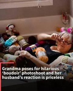 Instagram Stories: Grandma poses for hilarious ‘boudoir’ photoshoot and her husband’s reaction is priceless.