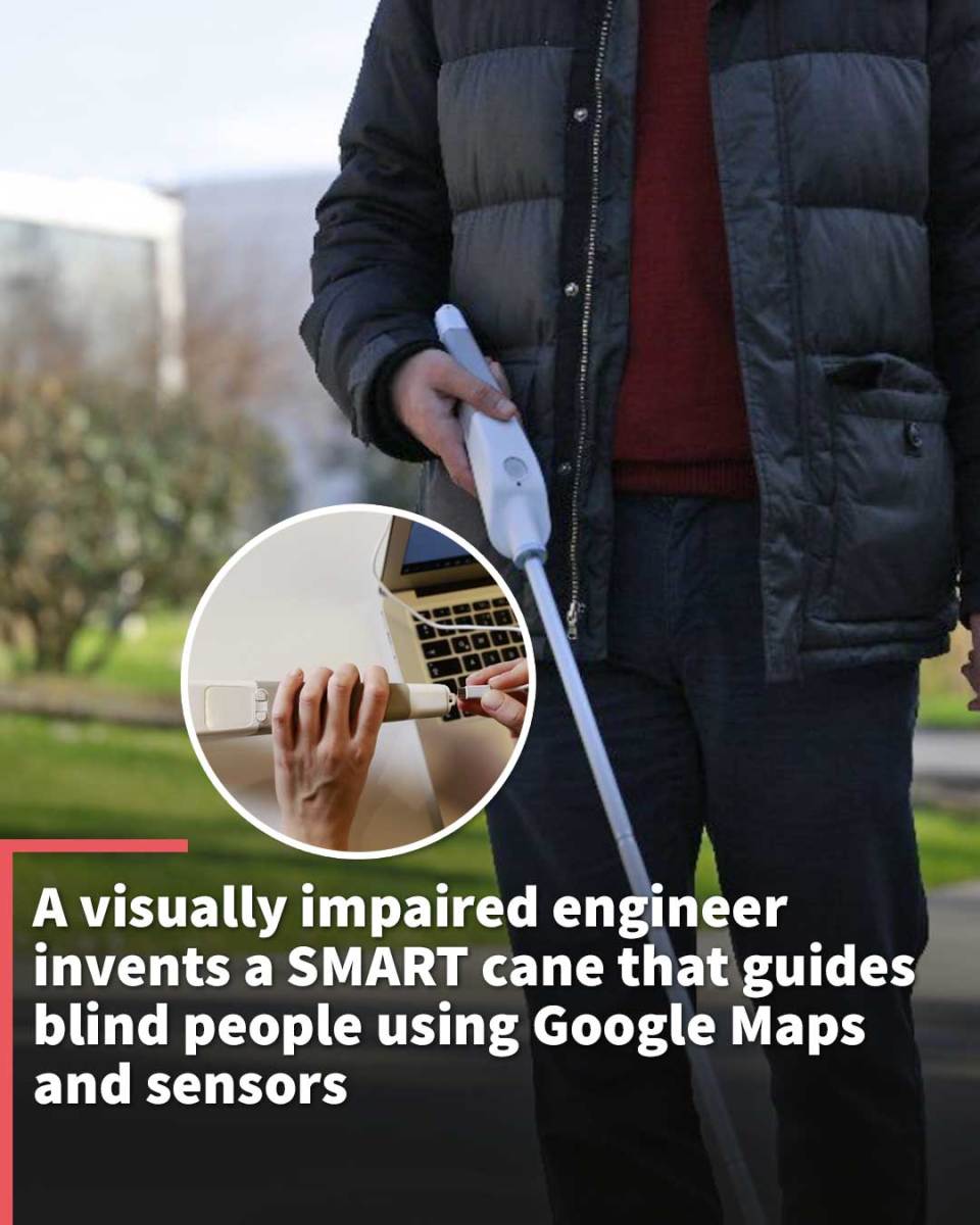 SMART cane guides the vision impaired using Google maps