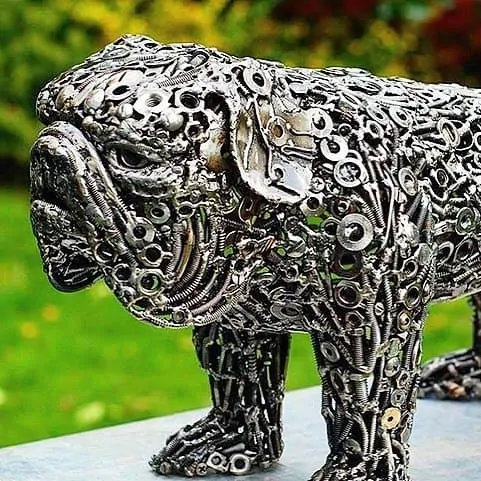 Self-taught artist recycles pieces of scrap metal and turns them into ...