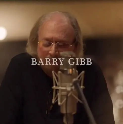 Barry Gibb recording Words