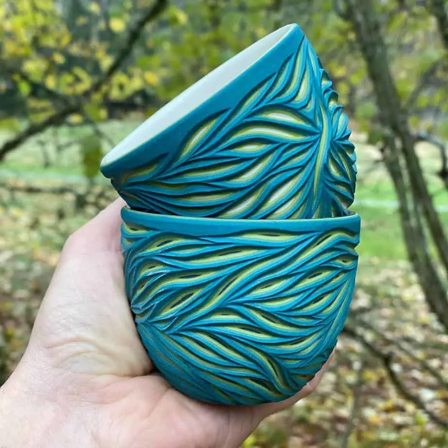 Colorful ceramics by Sean Forest Roberts