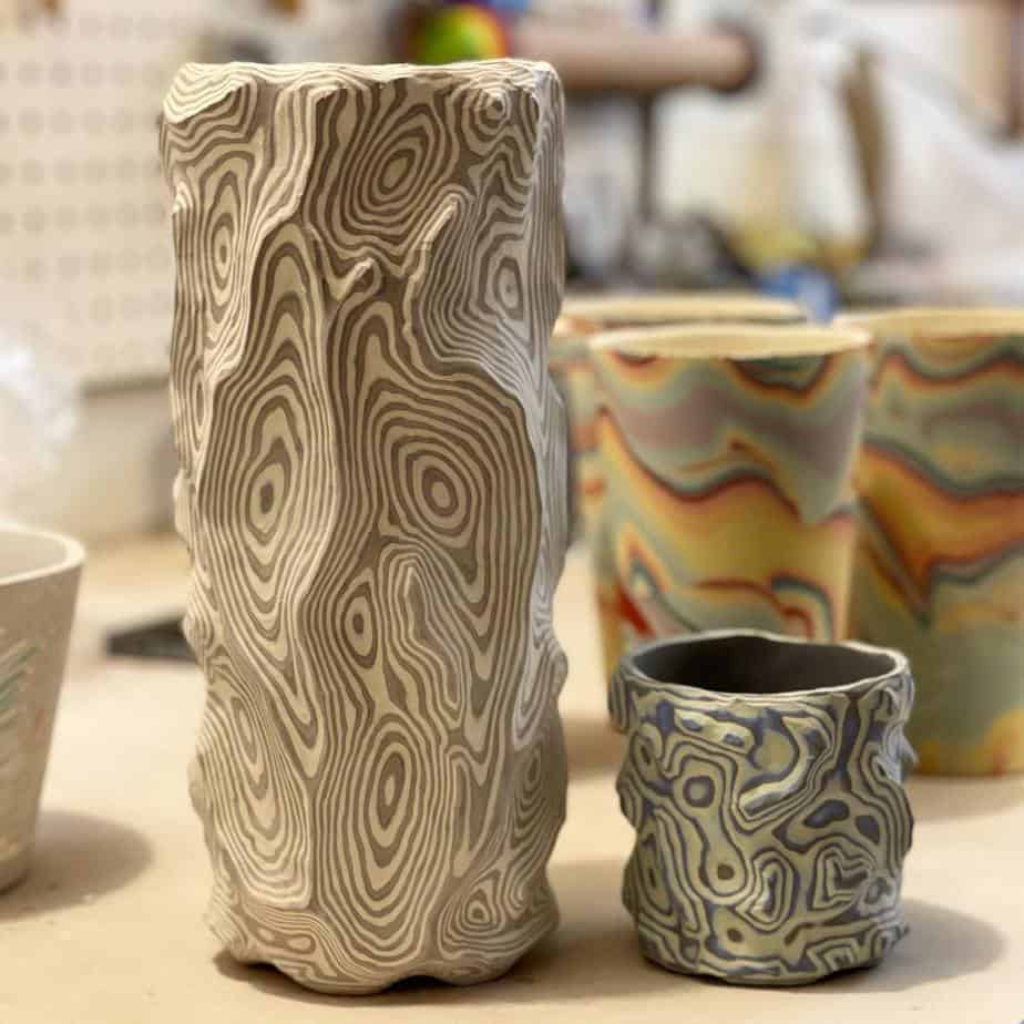 Colorful ceramics by Sean Forest Roberts