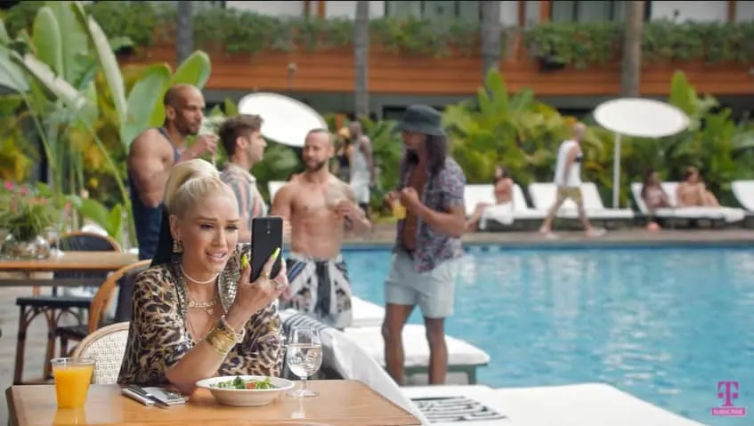 Gwen Stefani in a T-Mobile ad