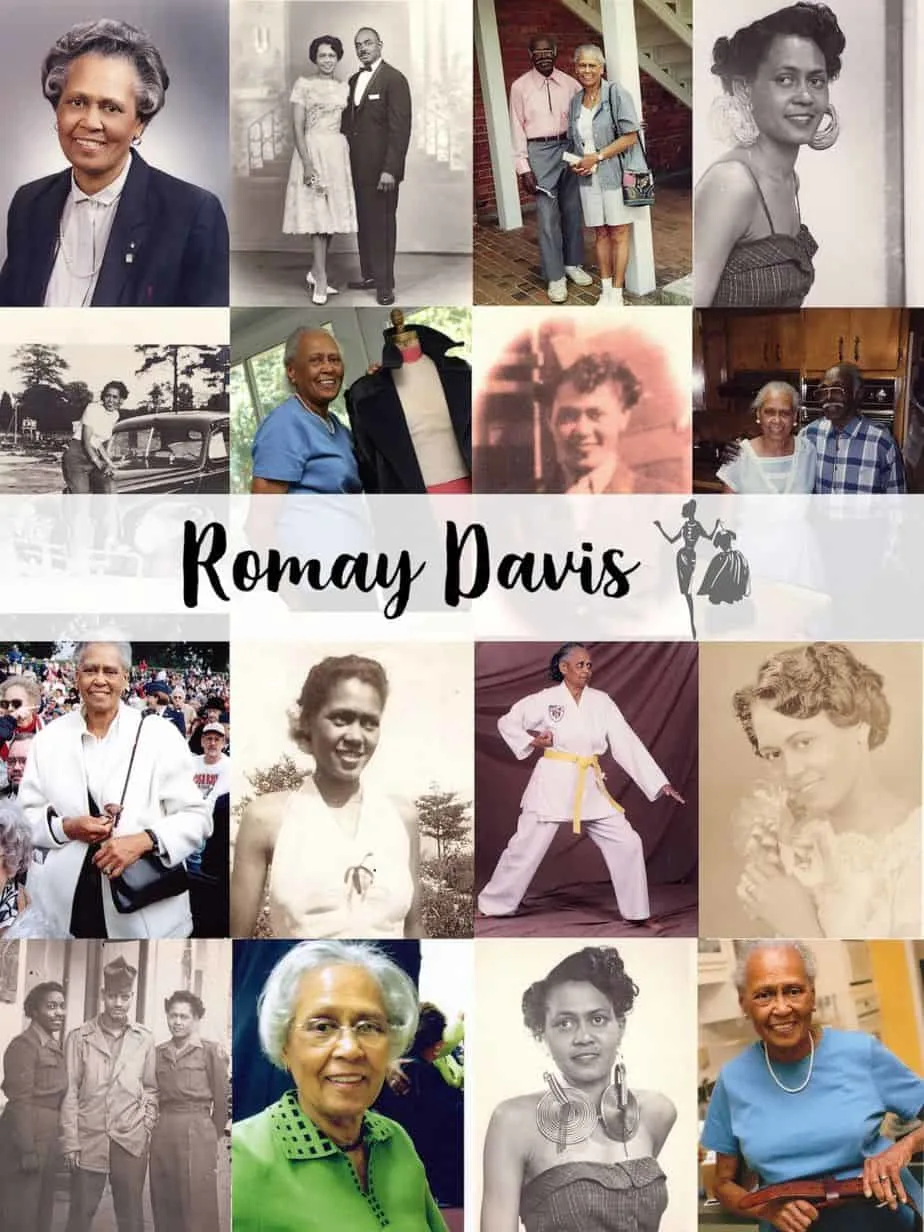Pictures of Romay Davis throughout the years