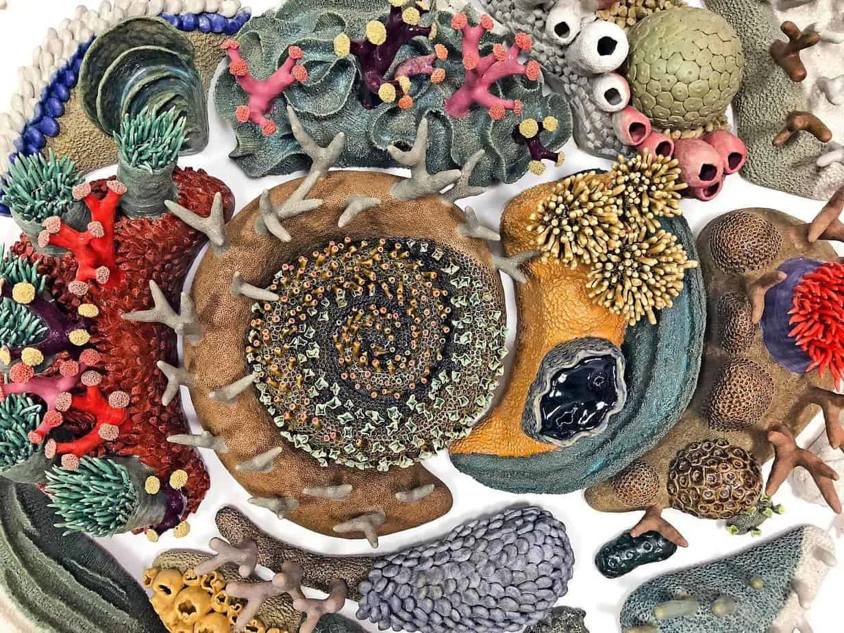 Courtney Mattison's coral reef art 