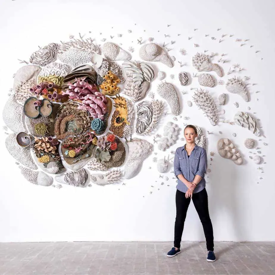 Marine Abstracts: coral-like ceramic sculptures by Marguerita