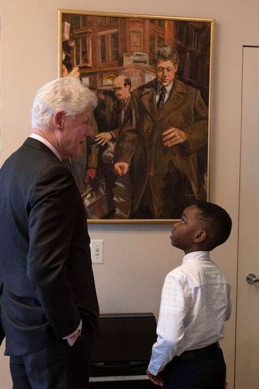 Tanitoluwa Adewumi with Bill Clinton