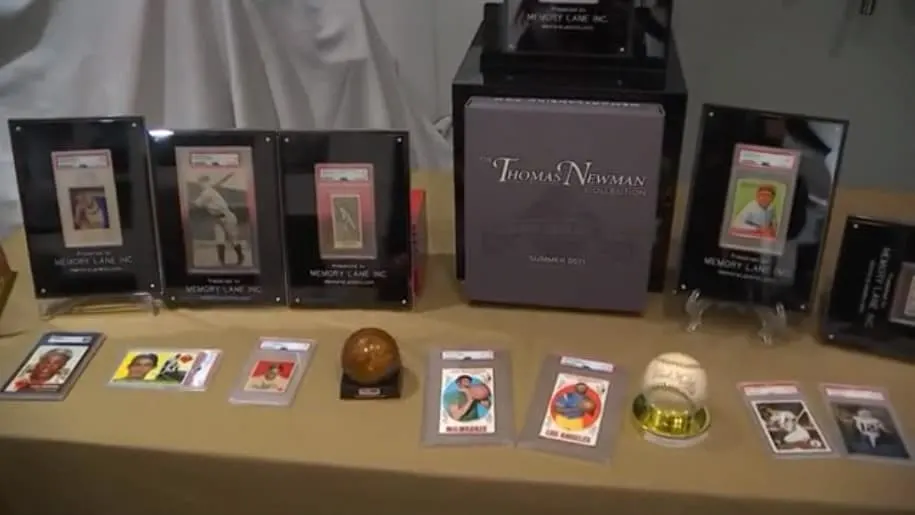 The Thomas Newman collection of baseball memorabilia
