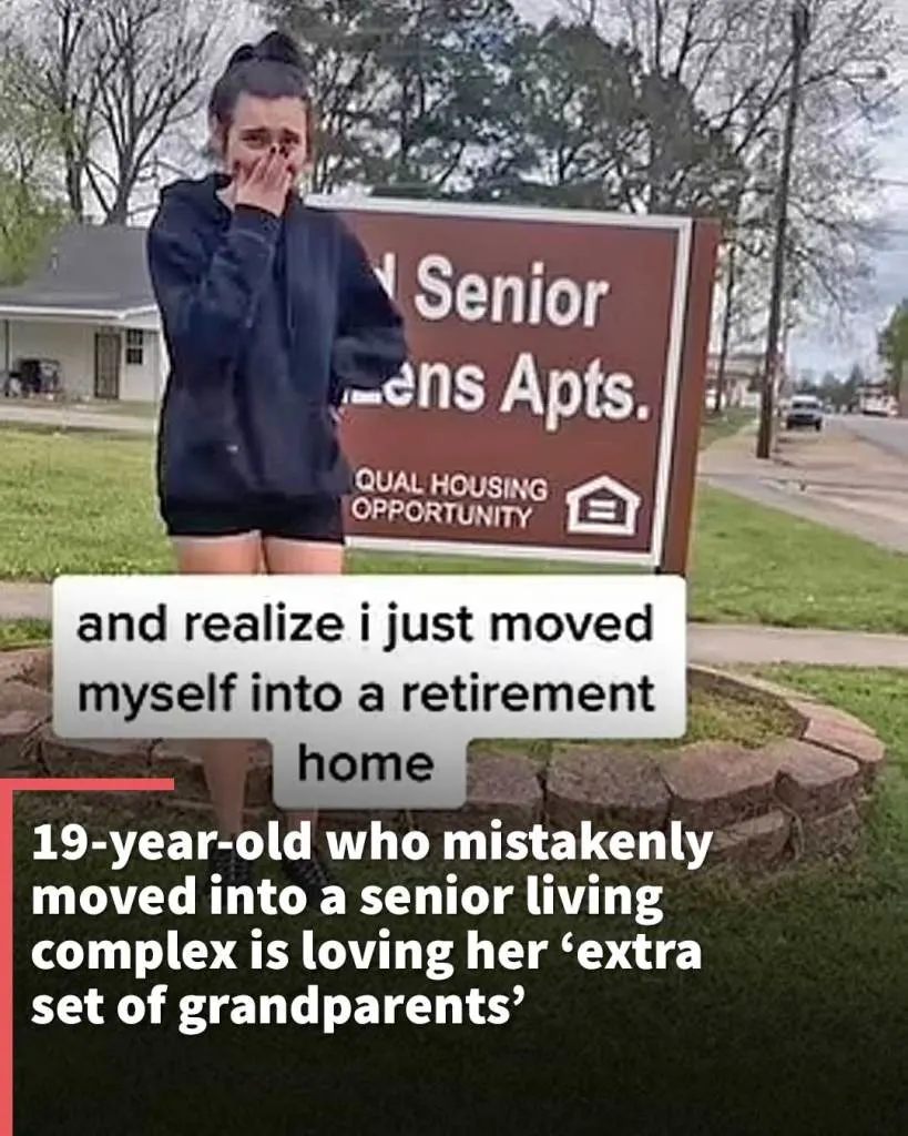 19-year-old who mistakenly moved into a senior living complex is loving her ‘extra sets of grandparents’