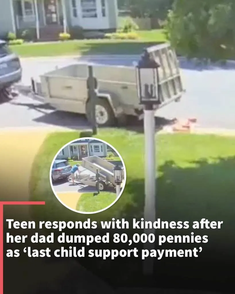 Teen shows kindness after dad dumped 'last child support payment'