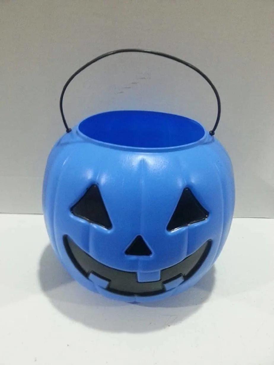 blue pumpkin bucket