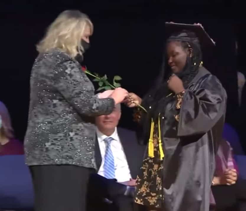 Imunique Triplett during her graduation from the Milwaukee Area Technical College’s Licensed Practical Nursing Program