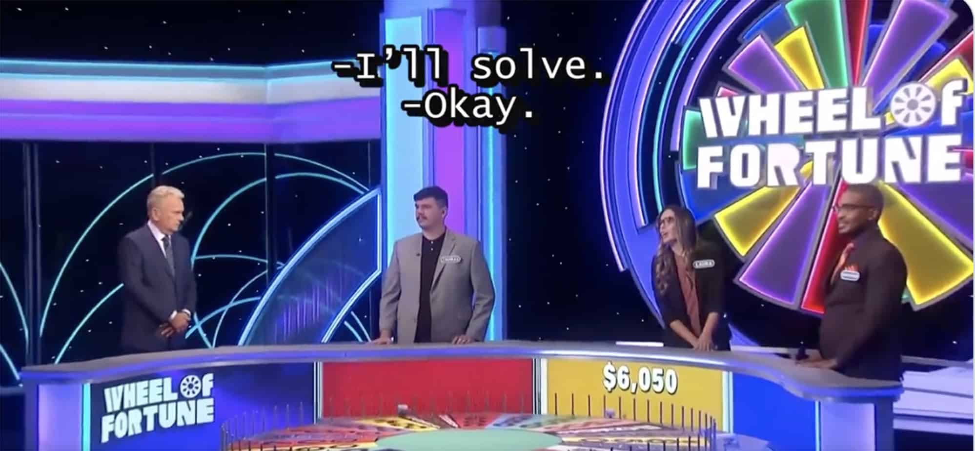 A Wheel of Fortune episode