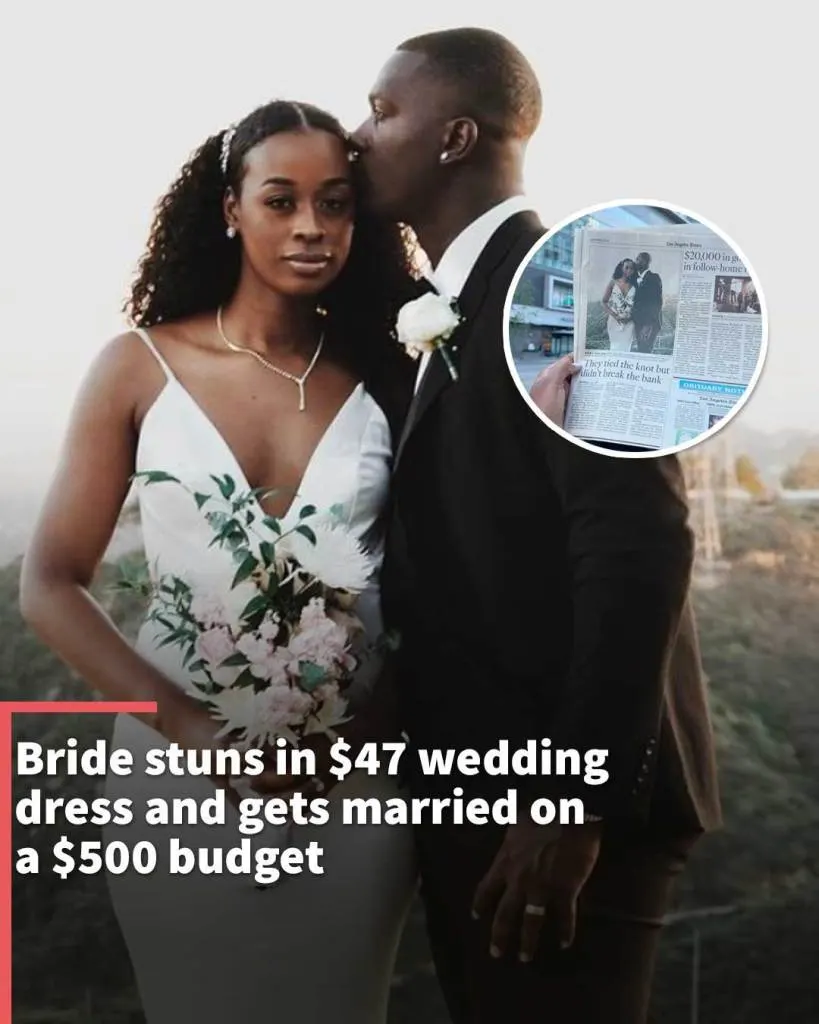 Stunning Bride Wears $47 Dress on $500 Wedding Budget