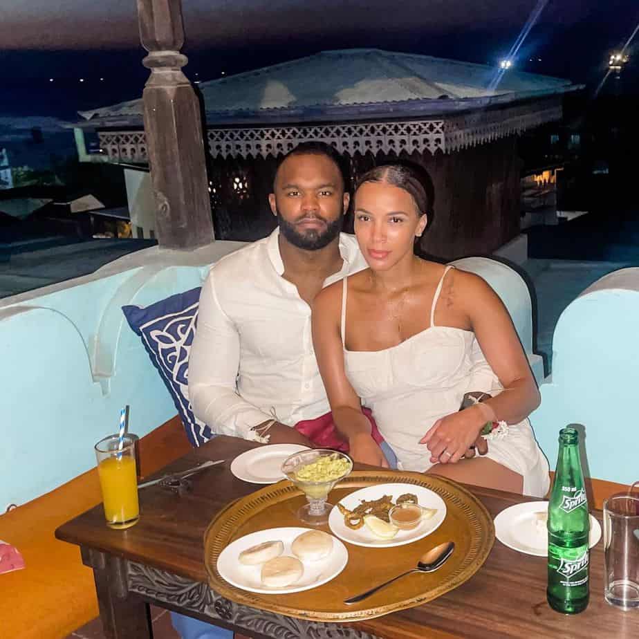 Myron Rolle and his wife Latoya on a dinner date - Philosophy of Success