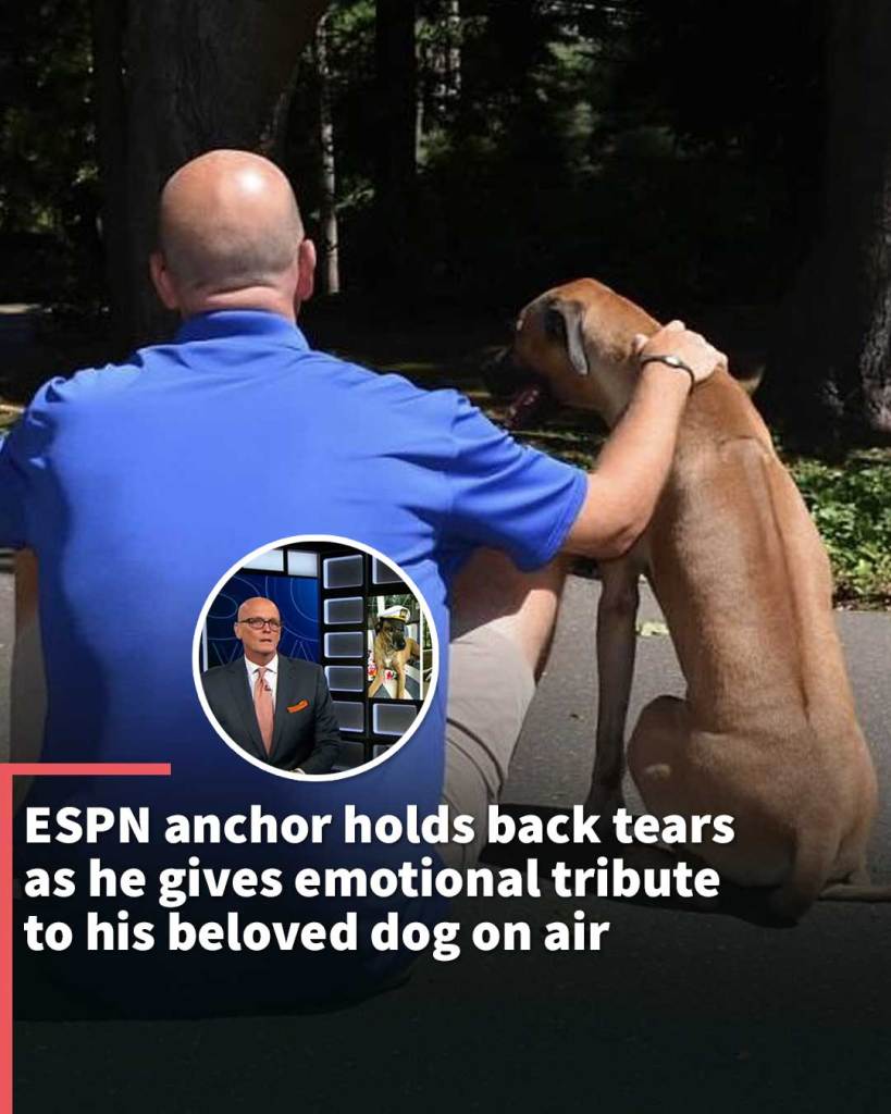 ESPN anchor holds back tears as he gives emotional tribute to his beloved dog on air