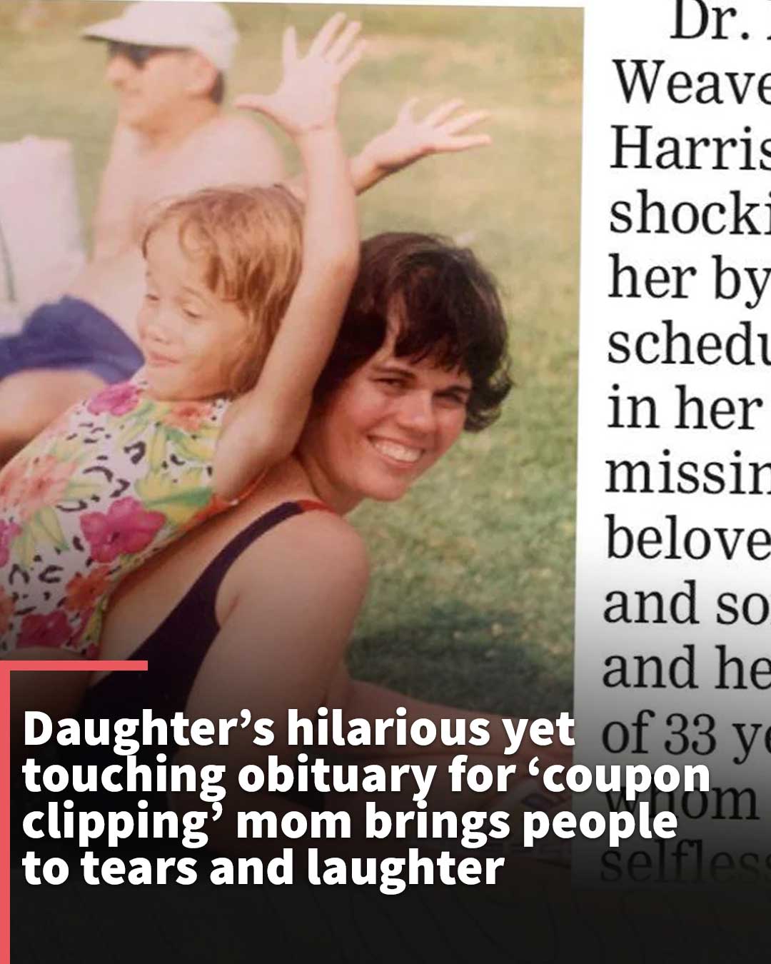 Daughter writes hilarious obituary for her mom