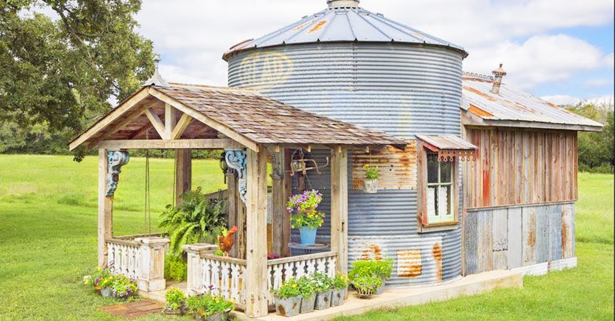 Old Grain Silo Transformation Into a Guesthouse