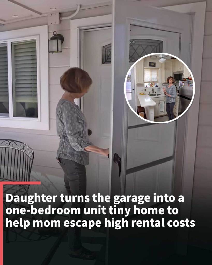 Daughter’s garage transformation into beautiful tiny home helps mom with rental costs