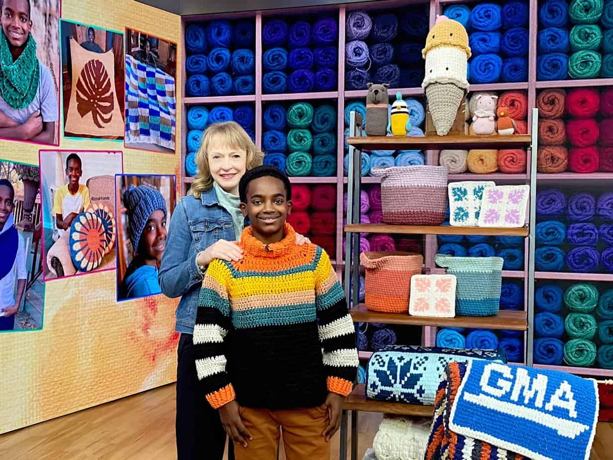 Young crochet prodigy wows with stunning creations and uses skills to