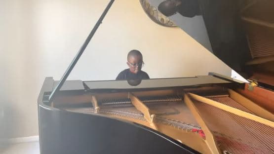 Jude's new grand piano