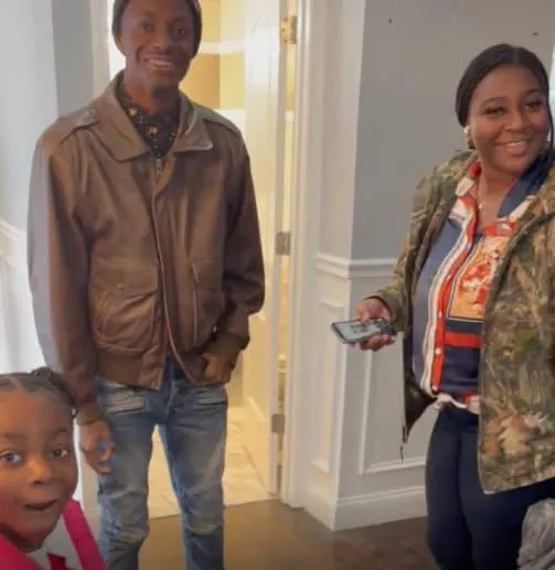 Ellison's children's reaction to their new home