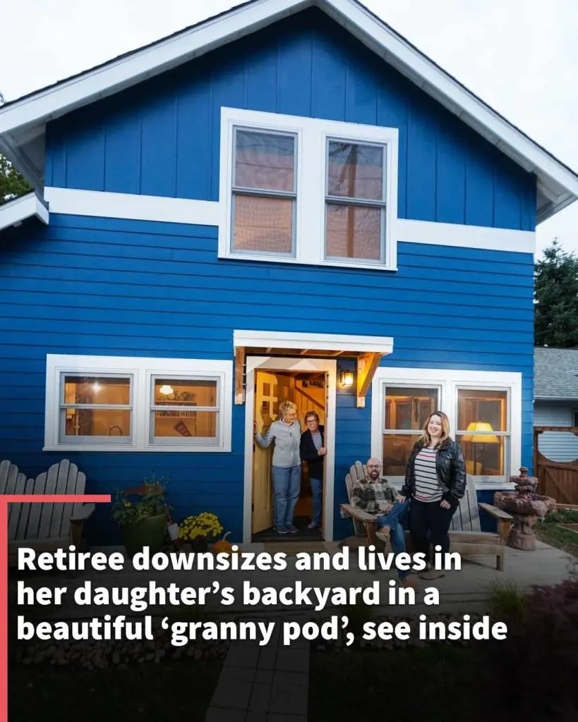 Retiree downsizes and lives in her daughter’s backyard in a beautiful ‘granny pod’