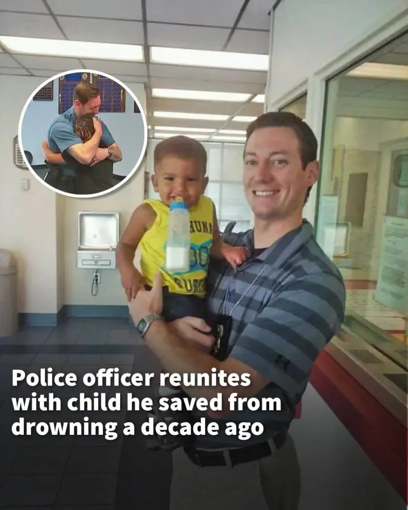 Anne Arundel County police officer reunites with child he saved from drowning a decade ago