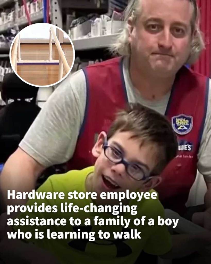 Hardware store employee provides life-changing assistance to a family of a boy who is learning to walk