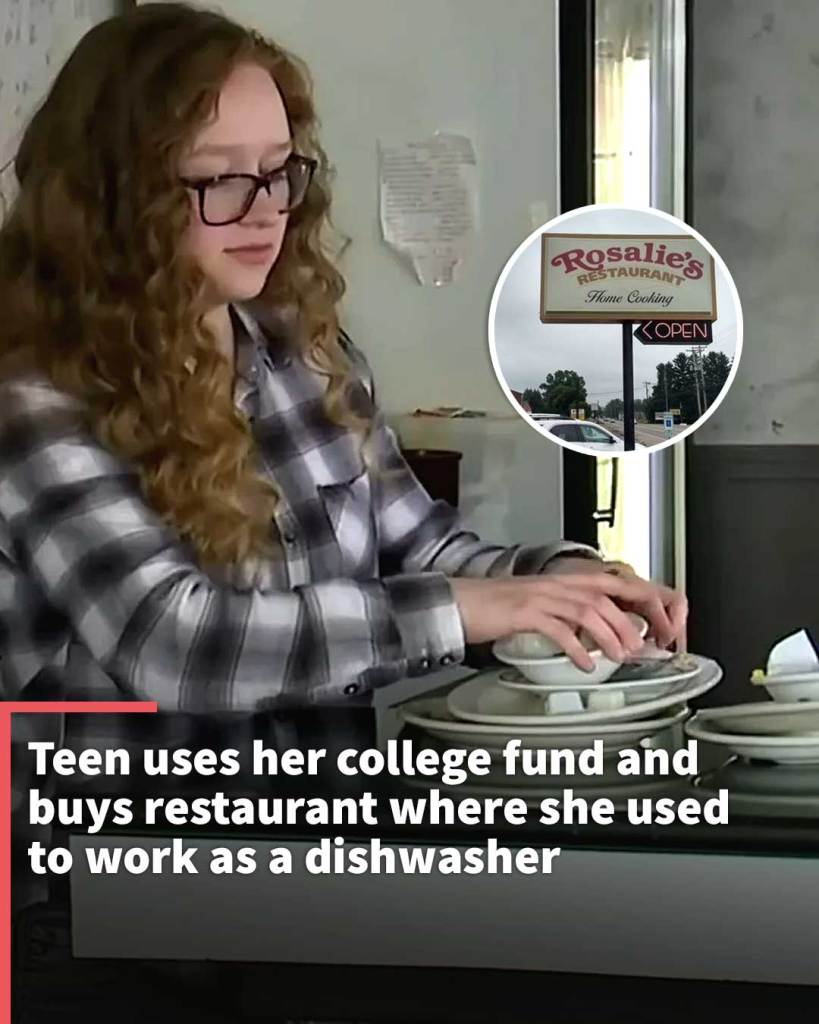 Teen uses her college fund and buys restaurant where she used to work as a dishwasher