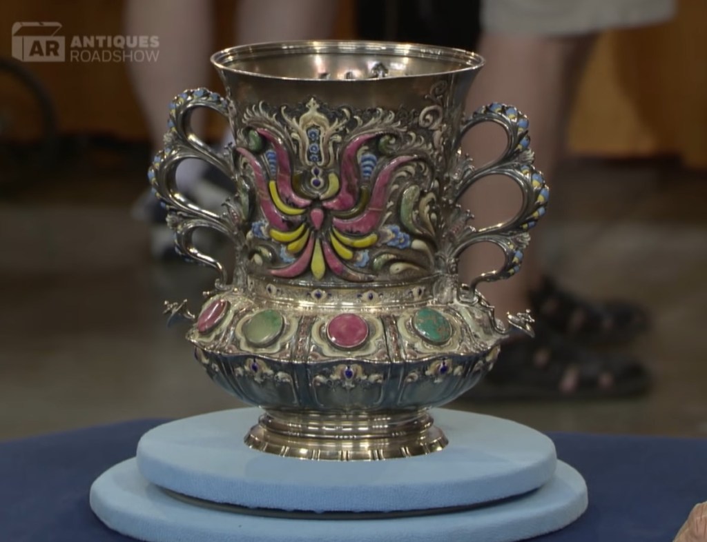 This Tiffany vase is worth around $50K to $100K.