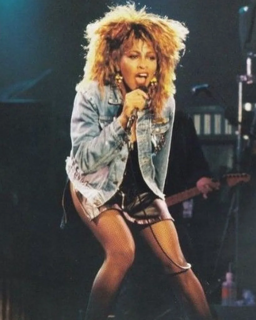 Tina Turner performing.