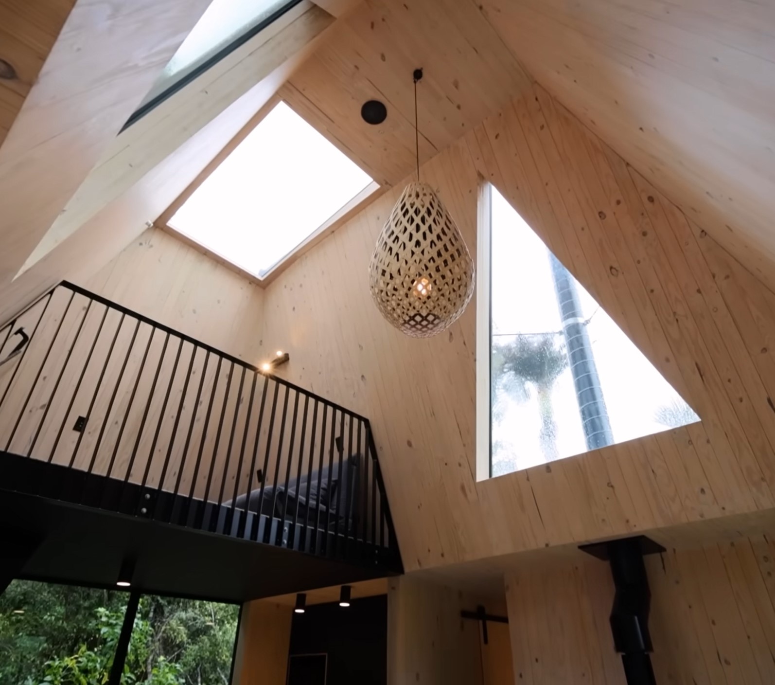The skylights of the cabin.