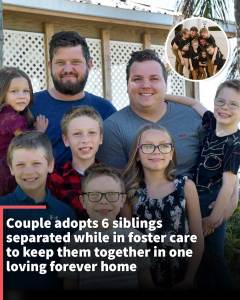 Instagram Stories: Couple adopts 6 siblings separated while in foster care to keep them together in one loving forever home.