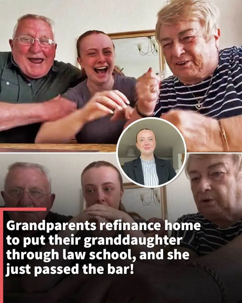 Grandparents refinance home to put their granddaughter through law school, and she just passed the bar!