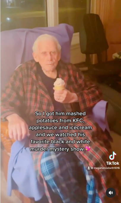 He enjoyed the strawberry ice cream.