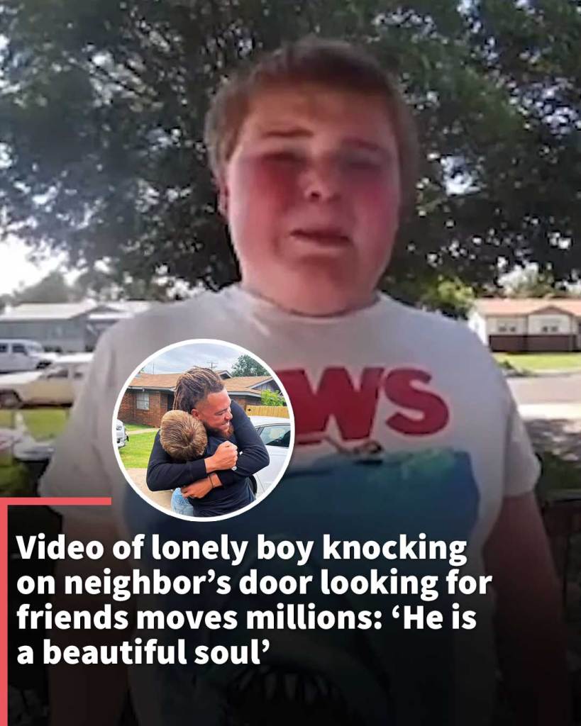 Video of lonely boy knocking on neighbor’s door looking for friends moves millions: ‘He is a beautiful soul’