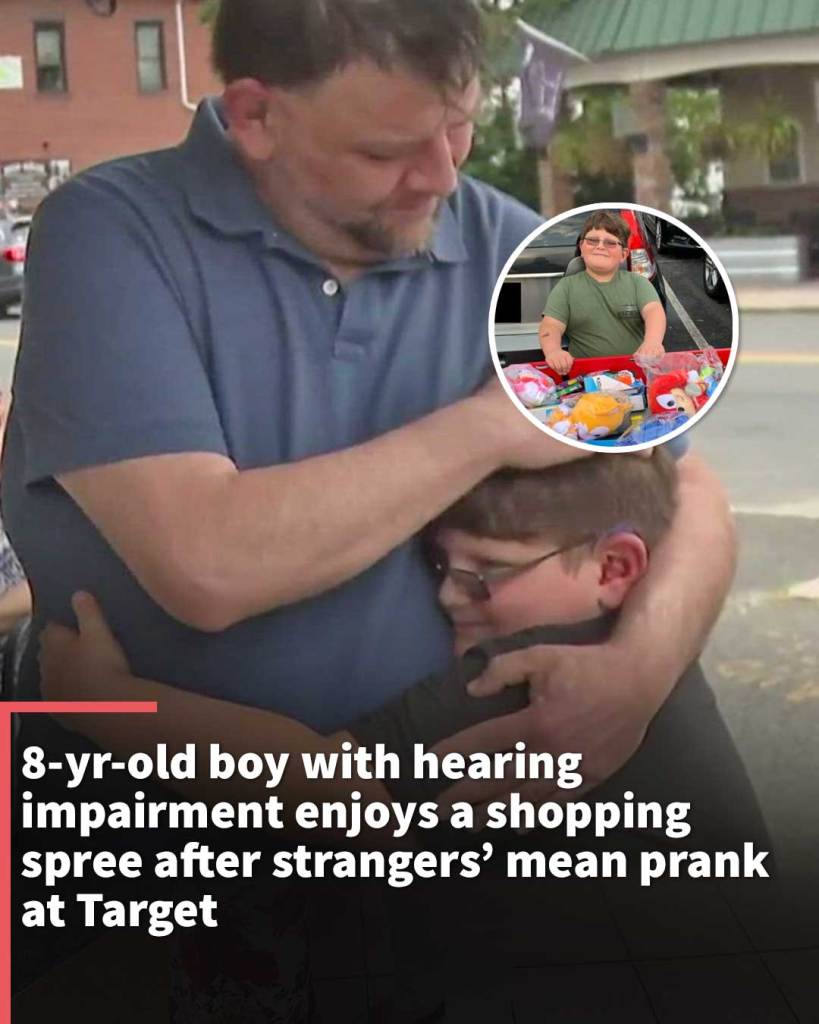 8-yr-old boy with hearing impairment enjoys a shopping spree after strangers’ mean prank at Target