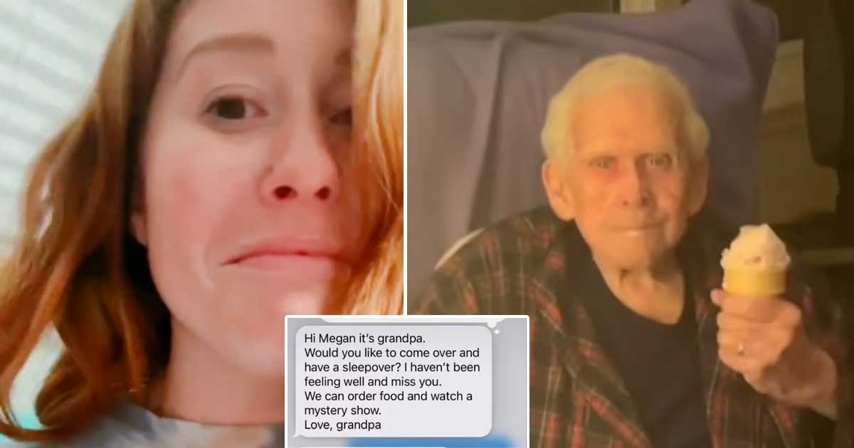 Grandpa feels lonely and asks his granddaughter to visit him