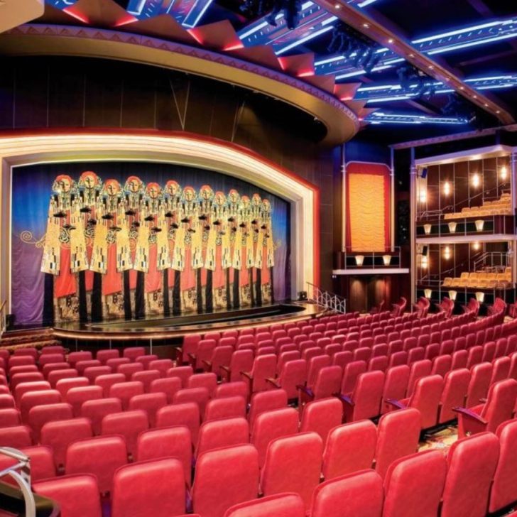 The theater inside the Royal Caribbean cruise ship, Freedom of the Seas.