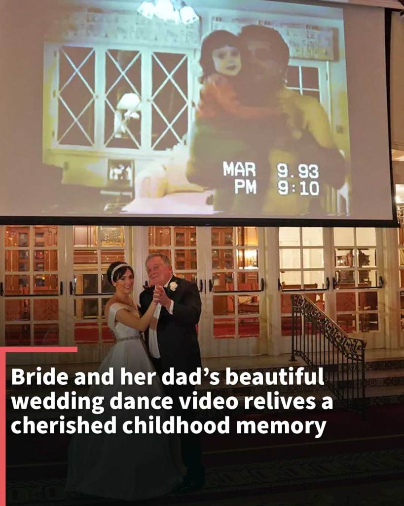 Bride and her dad’s beautiful wedding dance video relives a cherished childhood memory