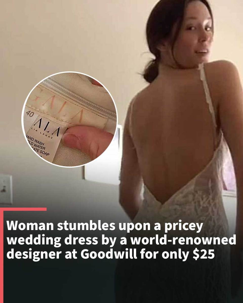 Woman finds a pricey Galia Lahav wedding dress at Goodwill store