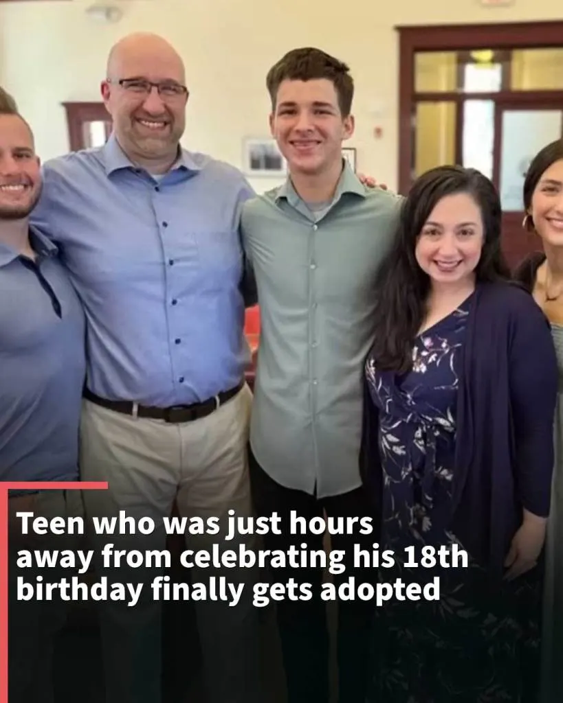 Teen who was just hours away from celebrating his 18th birthday finally gets adopted
