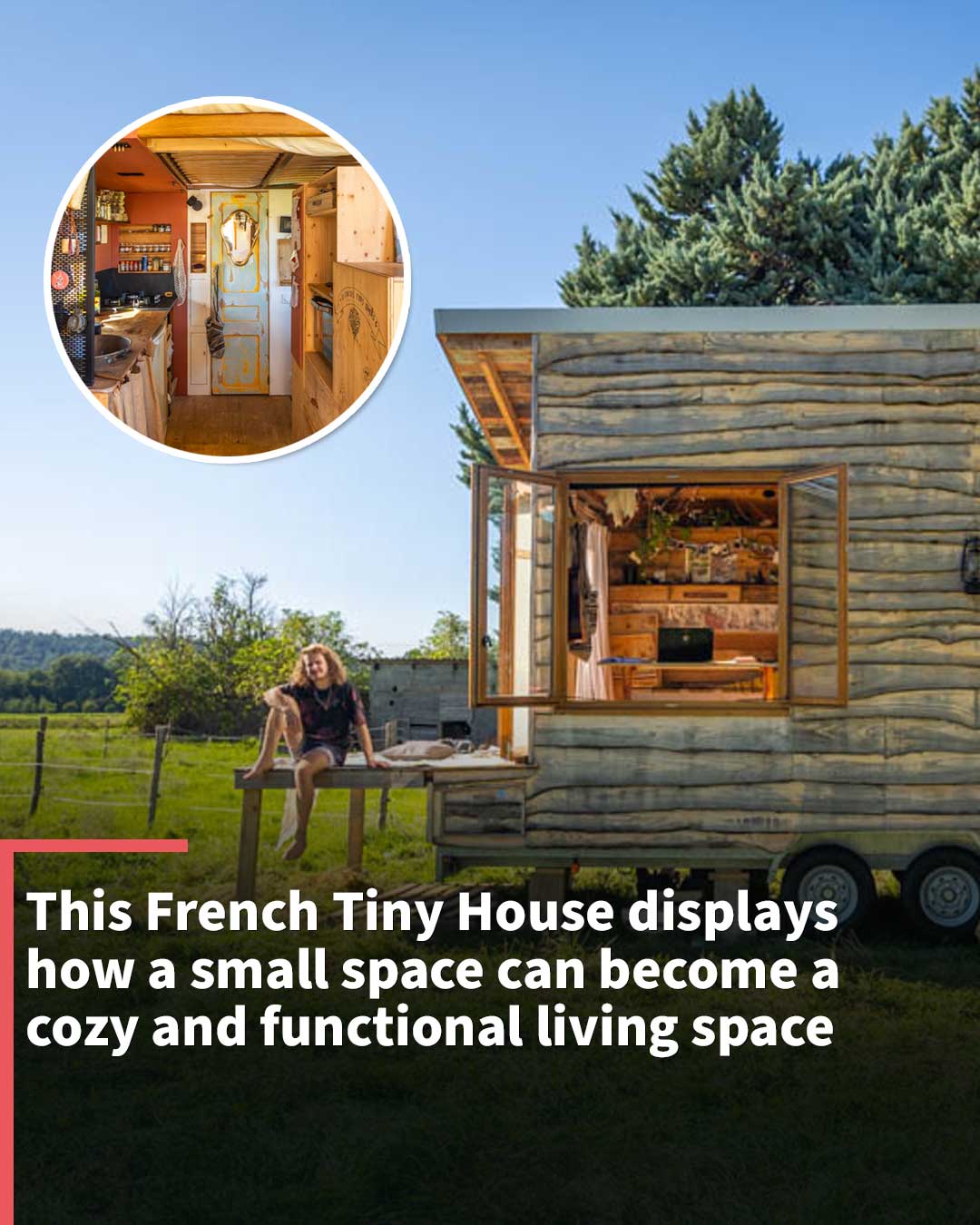 Tiny French House with Cozy and Functional Living Space