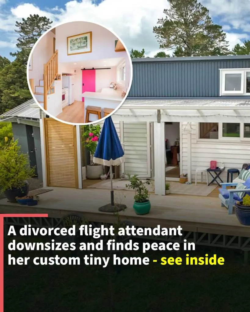 Divorced flight attendant downsizes, finds peace in her stunning custom tiny home