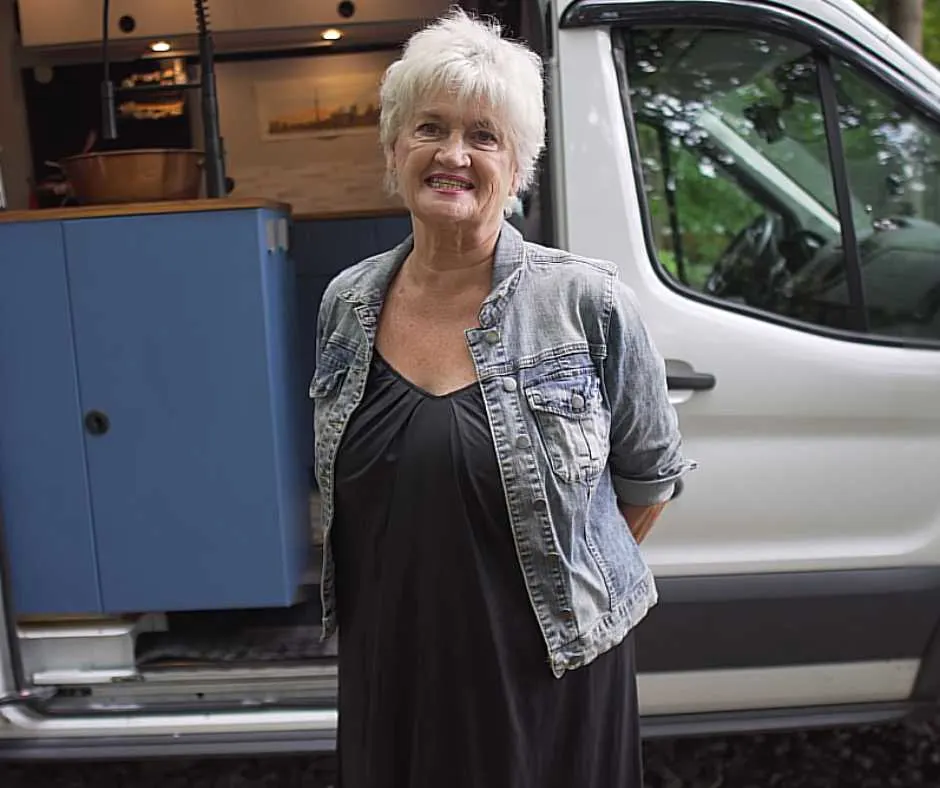 Woman Embracing Van Life at 70 for a Life of Travel