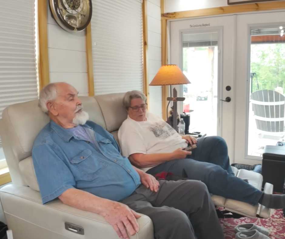 Alice and Ron's living area