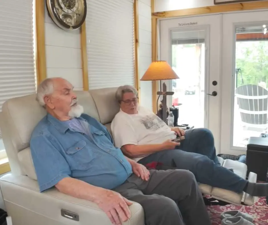 Alice and Ron's living area